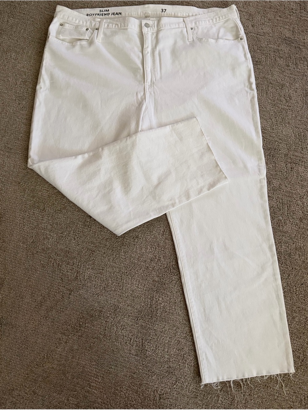 J Crew NWT Slim Boyfriend White Jeans
